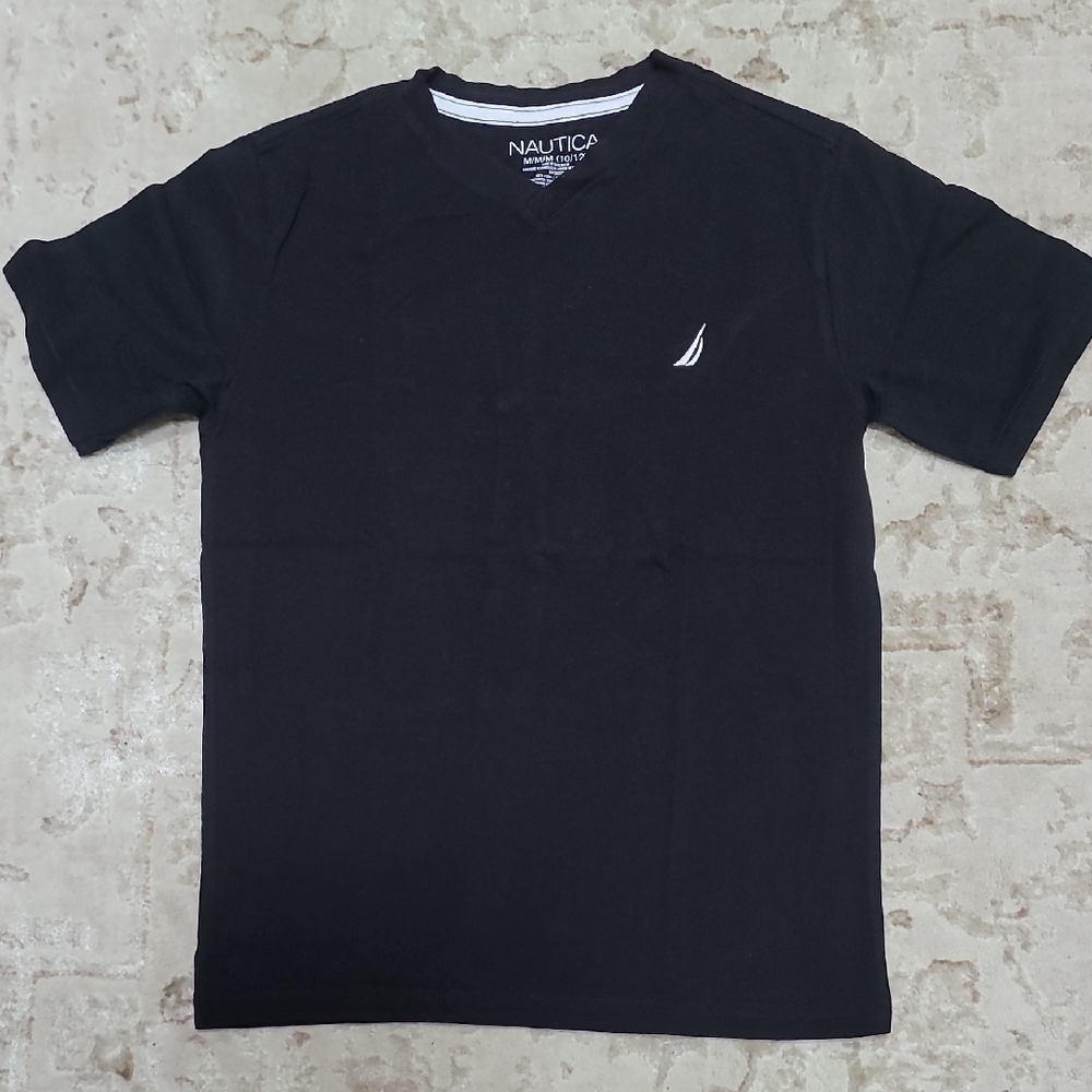 Nautica Men's Short Sleeve Black Tee